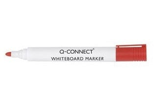 Q-CONNECT Whiteboard-Marker – Rundspitze 2 mm – Rot – Trocken abwischbar