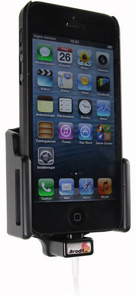 Brodit Tisch-Ständer – für Apple iPhone 5, Schwarz
