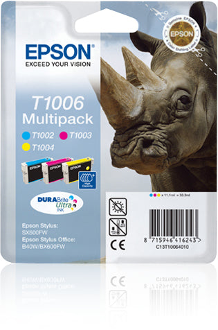 Epson Tintenpatronen-Multipack, Cyan/Magenta/Gelb (Original) – für Stylus SX610FW/SX600FW/SX515W/SX510W