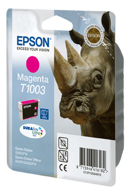 Epson T1003 Magenta Tintenpatrone (Original) – 635 Seiten – für Stylus SX510W/SX515W, Office BX310FN/BX610FW