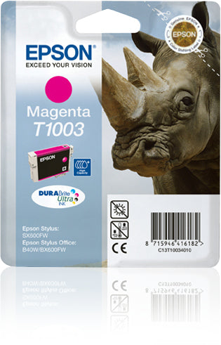 Epson T1003 Magenta Tintenpatrone (Original) – 635 Seiten – für Stylus SX510W/SX515W, Office BX310FN/BX610FW