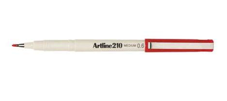 Artline Fineliner 0,6 mm – rot