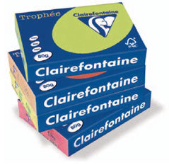 Clairefontaine Kopierpapier – A4, 120 g/m² – für Inkjet/Laser/Kopierer – FSC, EU Ecolabel – 250 Blatt