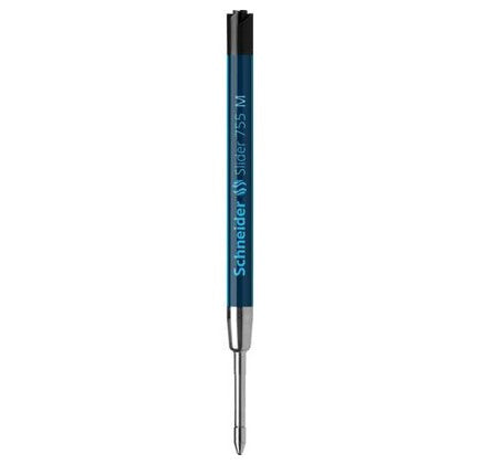 Schneider Schreibgeräte Schneider Kugelschreiber-Mine Slider 755 – Schwarz, 0,5 mm, dokumentenecht, geruchsarm