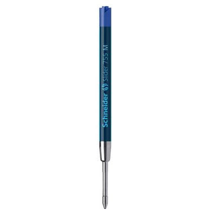 Schneider Schreibgeräte Schneider Kugelschreiber-Mine Slider 755 M – Blau, 0,5 mm, dokumentenecht, geruchsarm