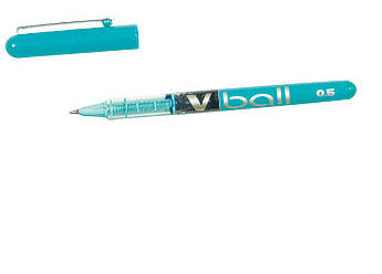 Pilot V-Ball – Tintenroller, mit Kappe, 0,3 mm, Hellblau