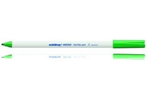 Edding 4600 Textilmarker – Rundspitze 1 mm – Grün – für Textilien (Baumwolle, Leinen)