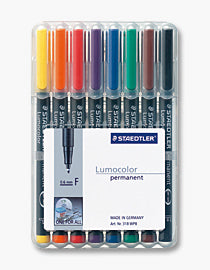 Staedtler Lumocolor Permanent-Marker – sortiert, 8er