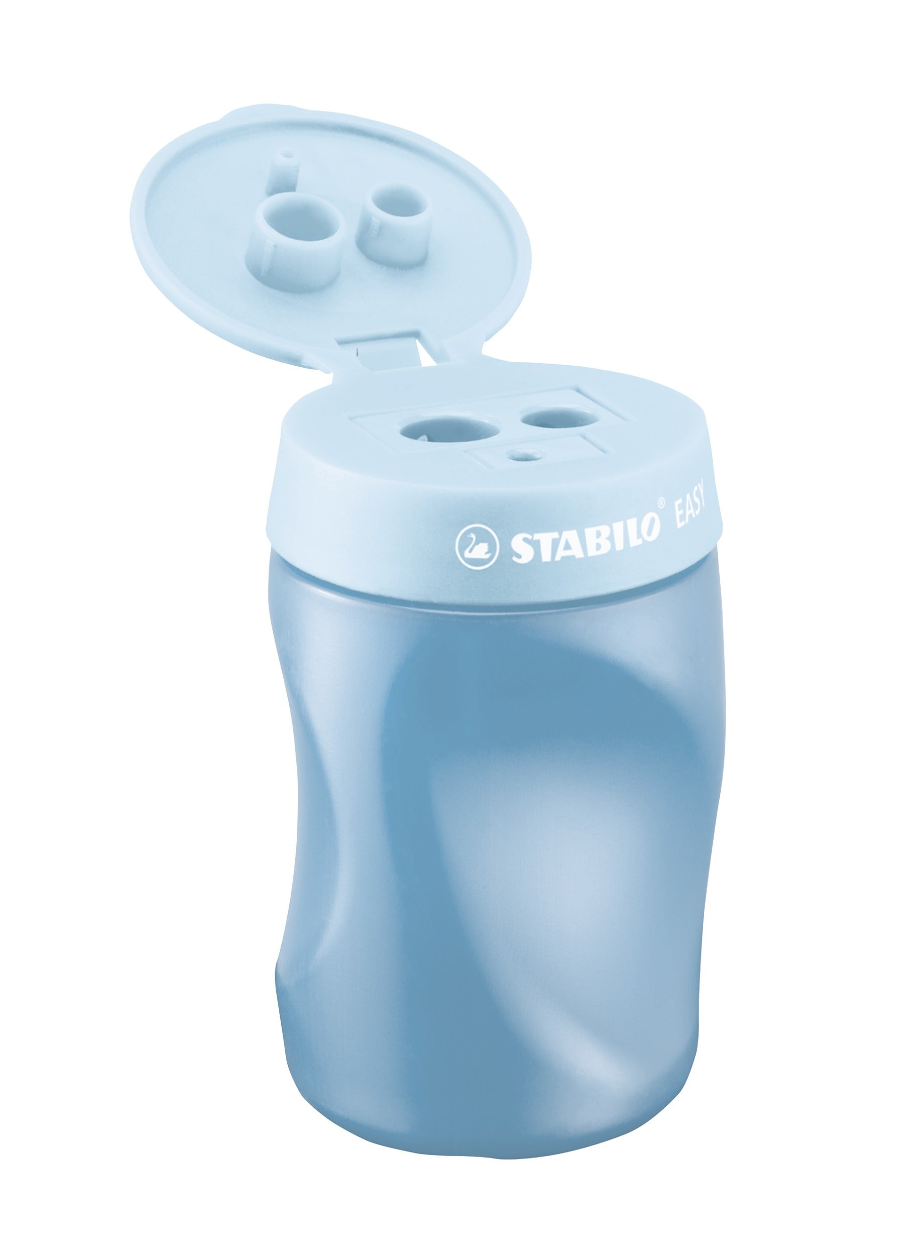 STABILO EASYsharpener Dreifach-Spitzdose – Kunststoff – Blau – Linkshänder