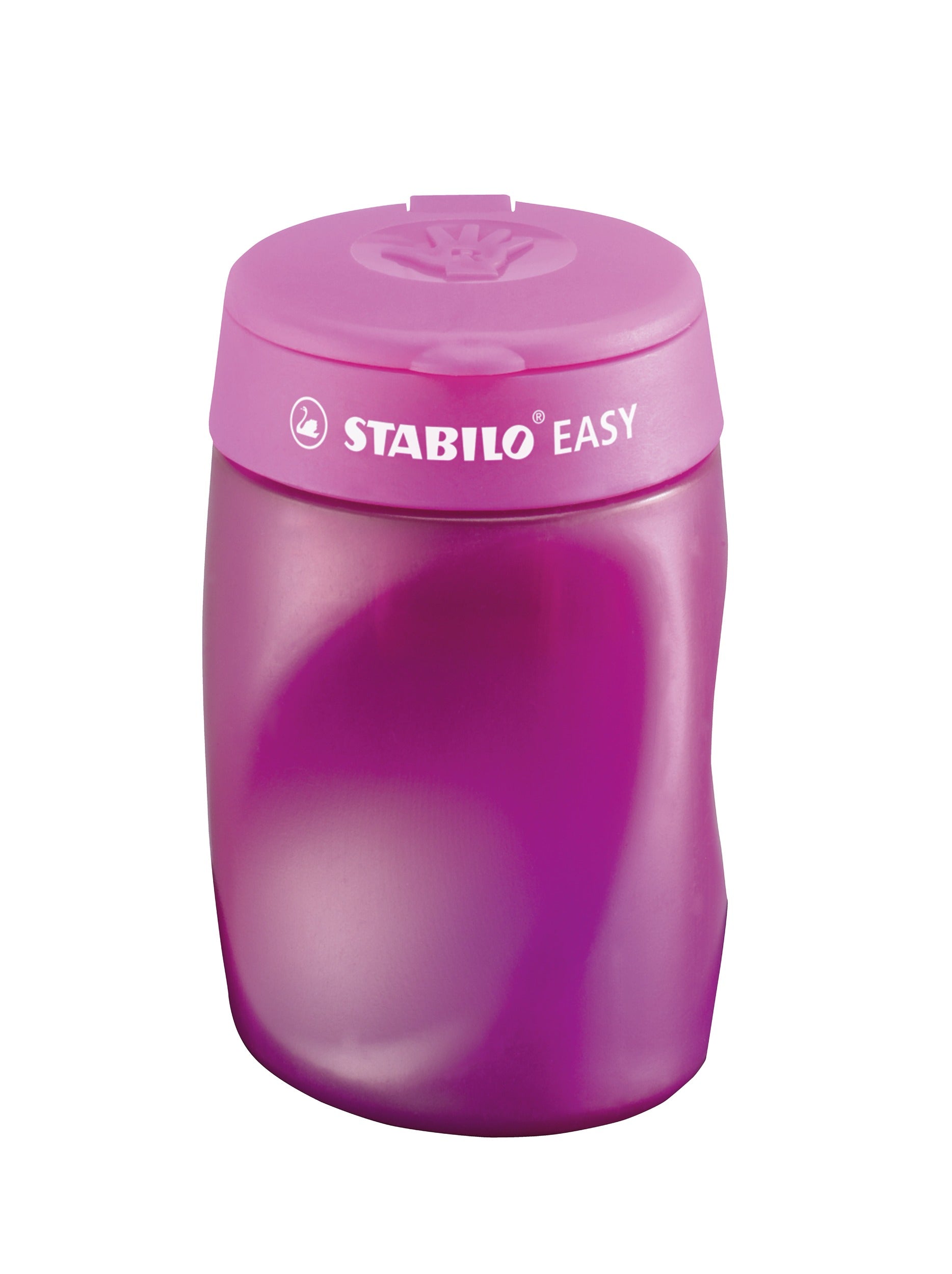 STABILO Dreifach-Spitzdose – für Rechtshänder – Kunststoff – Pink – Kindersicherung