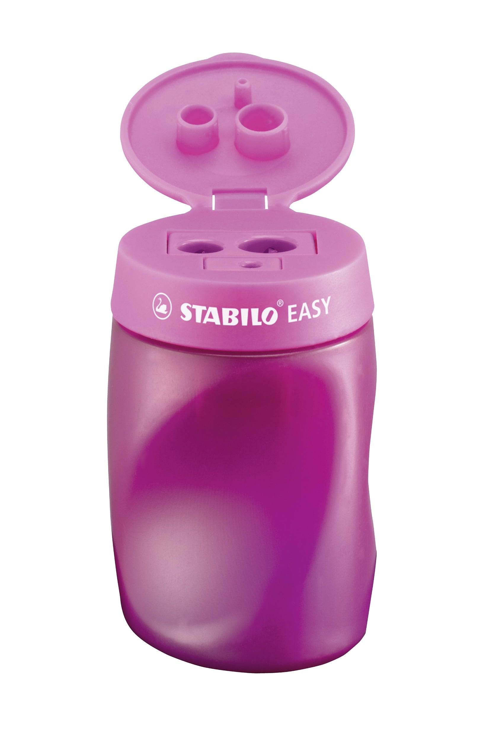 STABILO Dreifach-Spitzdose – für Rechtshänder – Kunststoff – Pink – Kindersicherung