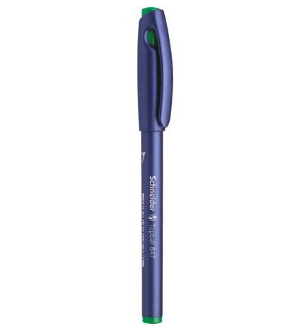 Schneider Schreibgeräte Schneider Topball 847 – Tintenroller, mit Kappe, 0,5 mm, Grün