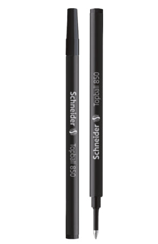 Schneider Schreibgeräte Schneider Rollerpatrone Topball 850 – schwarz, 0,5 mm, geruchsarm