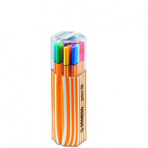 STABILO Fineliner – 20er-Set – 0,4 mm – 20 Farben, sortiert