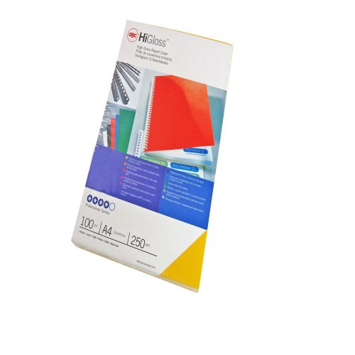 GBC Umschlagdeckel HiGloss – Blau, Karton – 100 Stk.