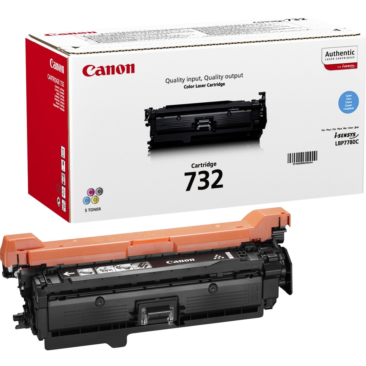 Canon Toner 732/6262B002 – Cyan, 6400 Seiten – für Canon i-SENSYS LBP7780Cx