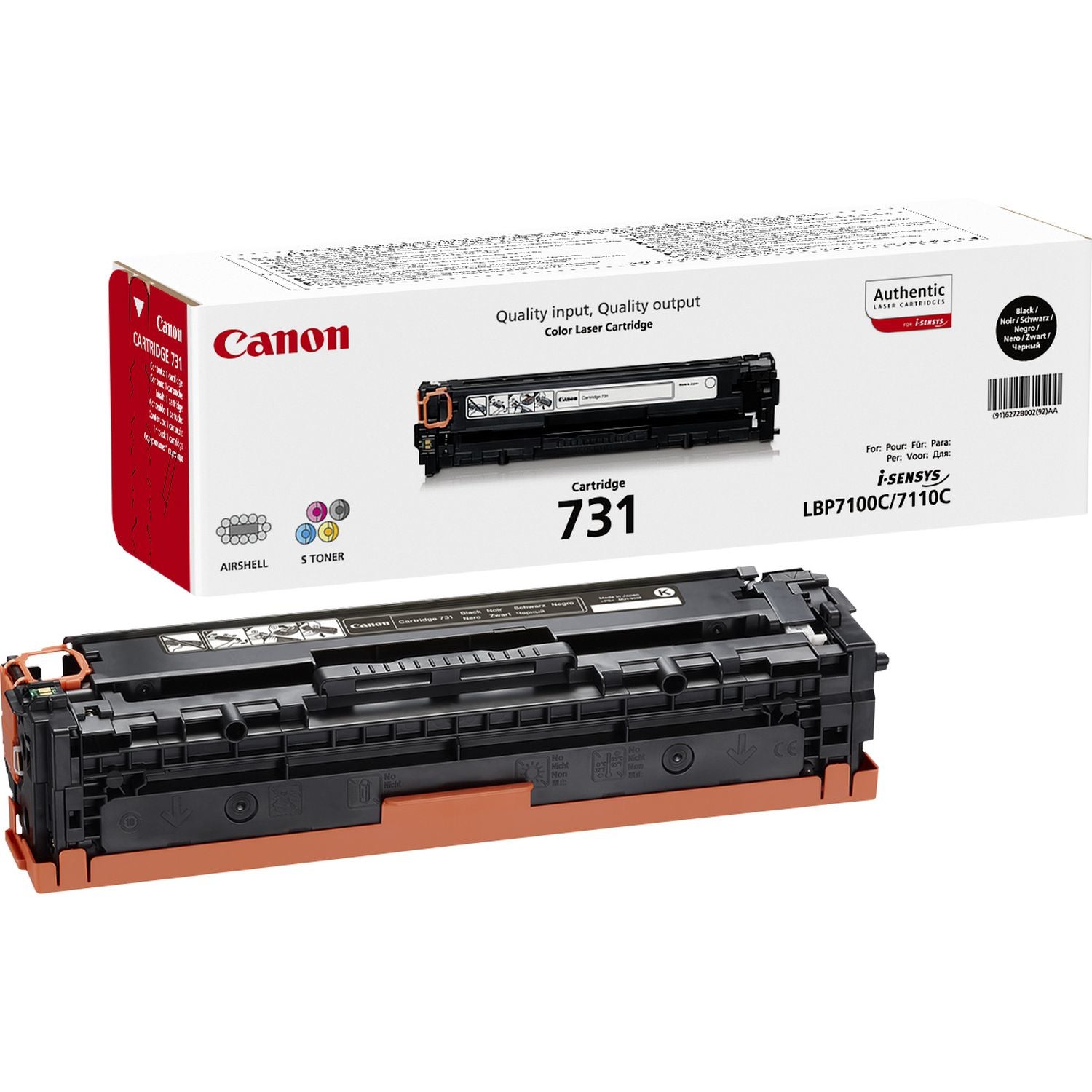 Canon Toner 731 – schwarz, 1400 Seiten