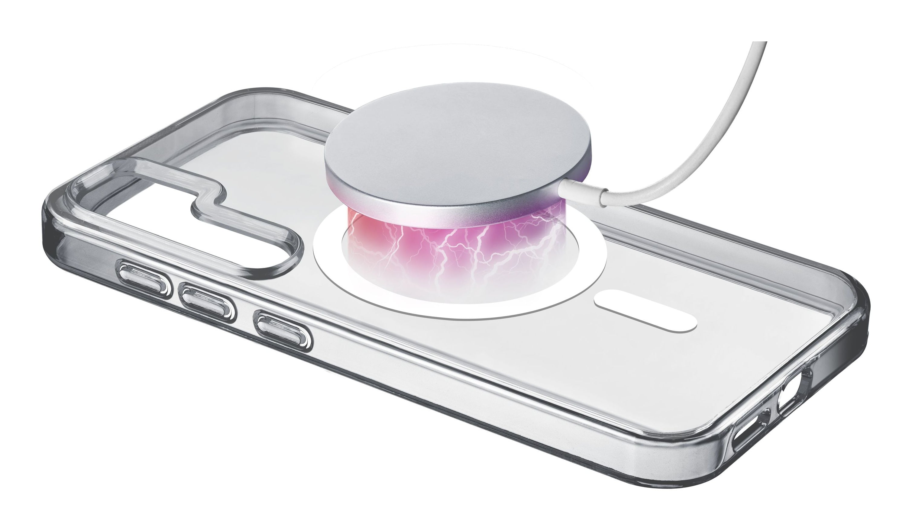 Cellularline Gloss Mag – Backcover – für Samsung Galaxy S25+ – MagSafe, Kunststoff, Transparent