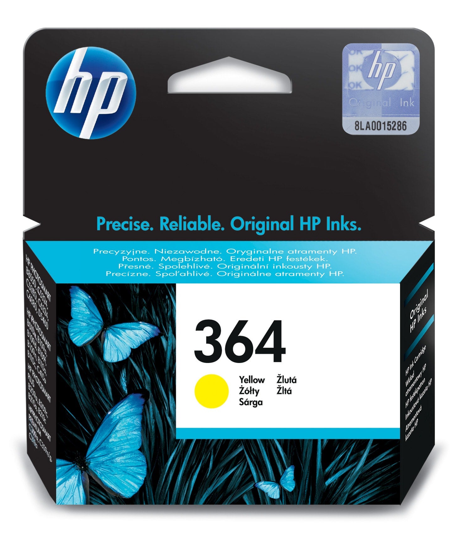 HP 364 Gelb Tintenpatrone (Original) – 300 Seiten – für DeskJet 3522/3524, Photosmart 5522/5524, B210c