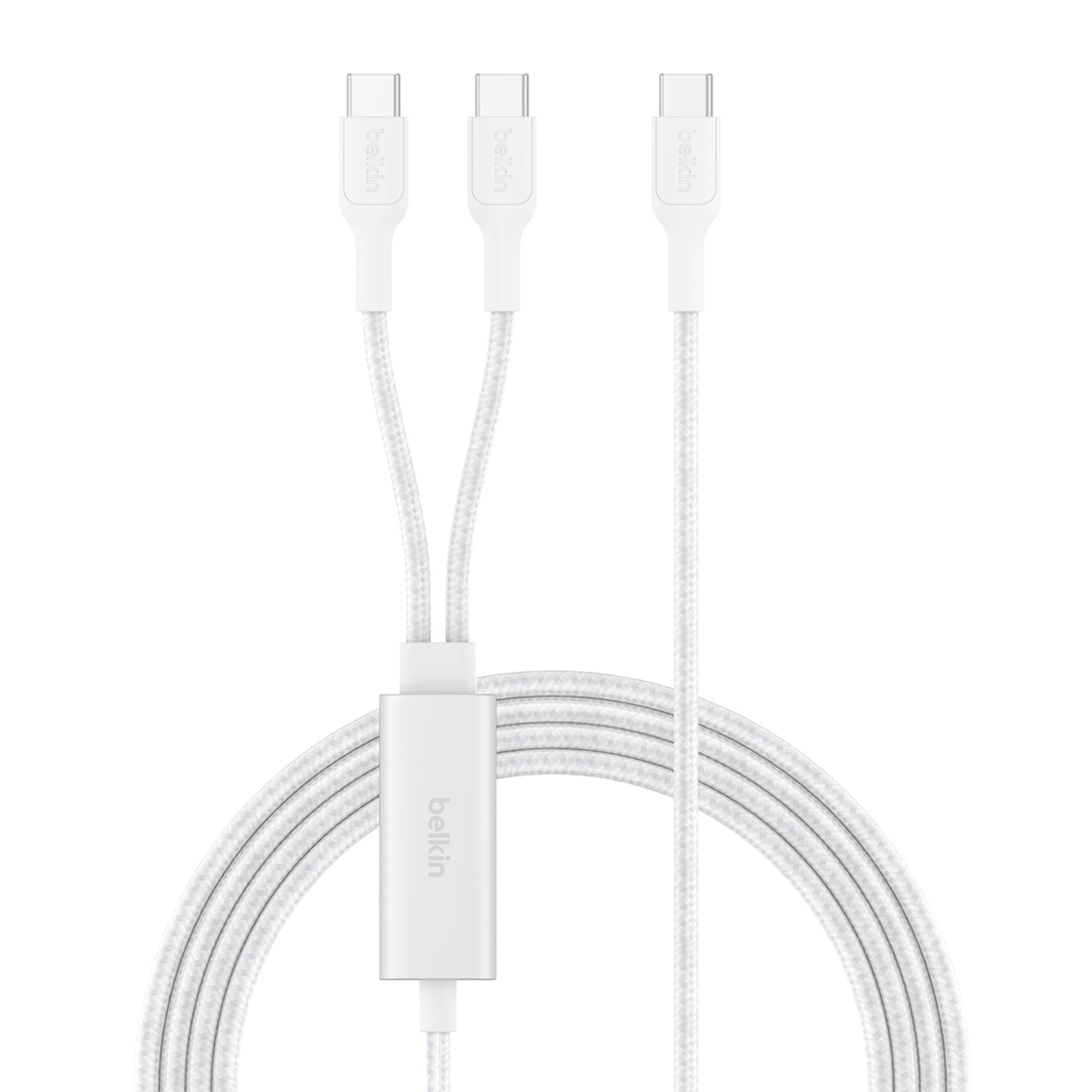 Belkin USB-Kabel, USB-C zu 2 x USB-C, 1,5 m, USB 2.0, Lade-/Datenkabel