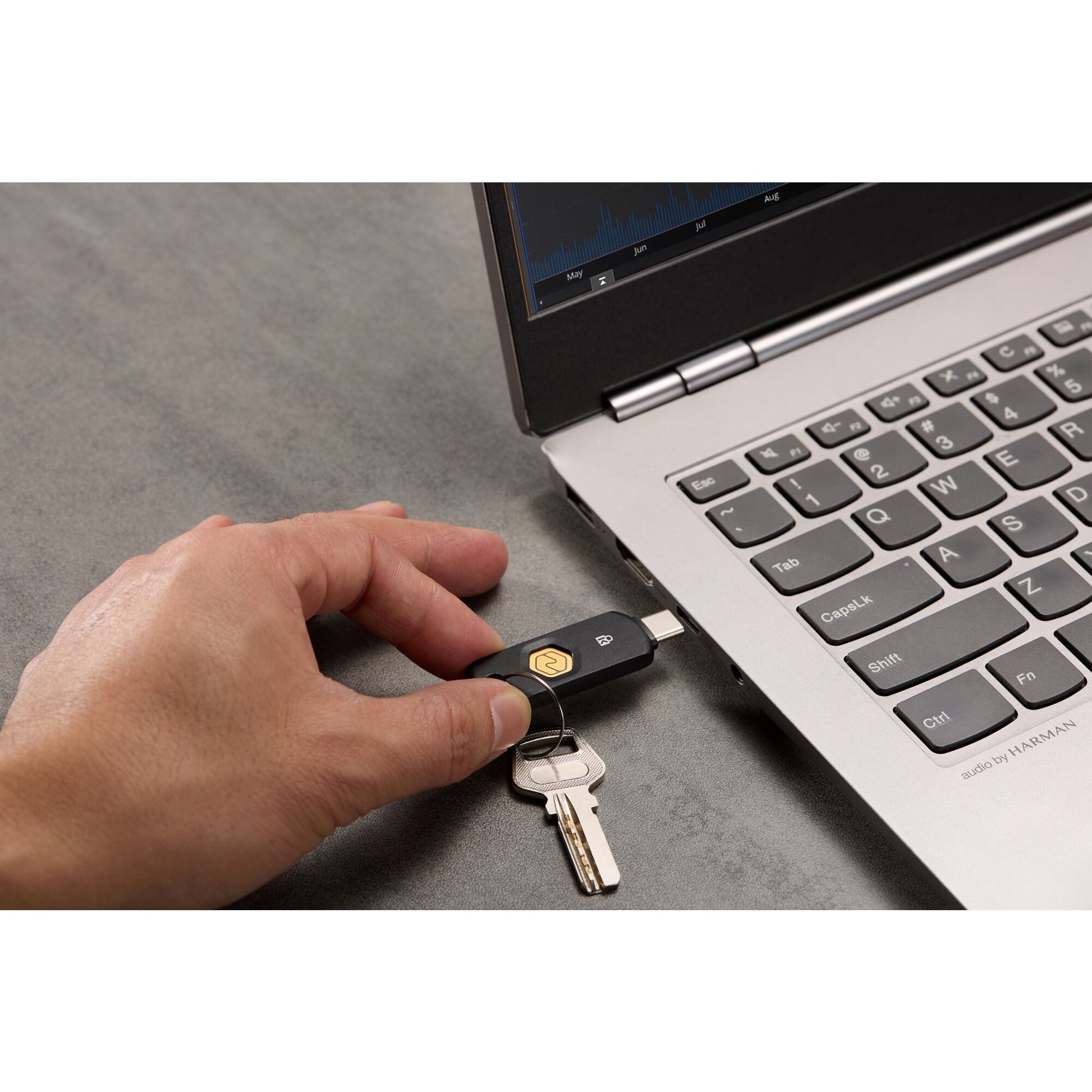 Kensington VeriMark NFC+ Sicherheitsschlüssel – USB-C – NFC – für Windows, Mac