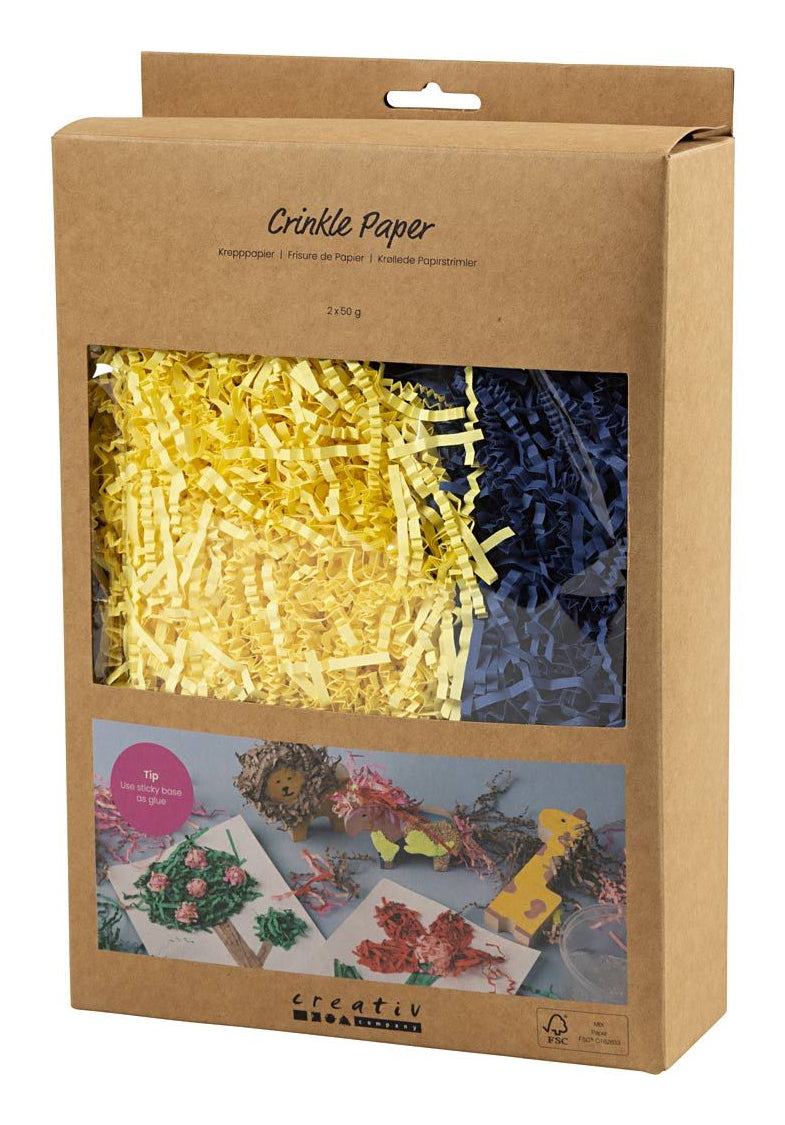 Creativ Company Papierstreifen – 0,1 kg – 3 mm – Papier – Gelb – 1 Stück