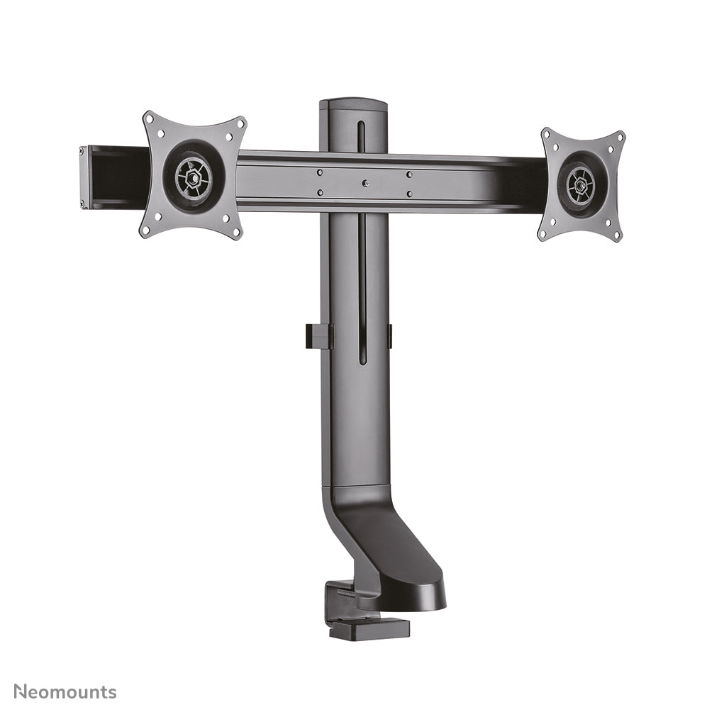 Neomounts Tischhalterung, Dual, Tischklemme, bis 27", 7 kg, neigen/schwenken/drehen, schwarz