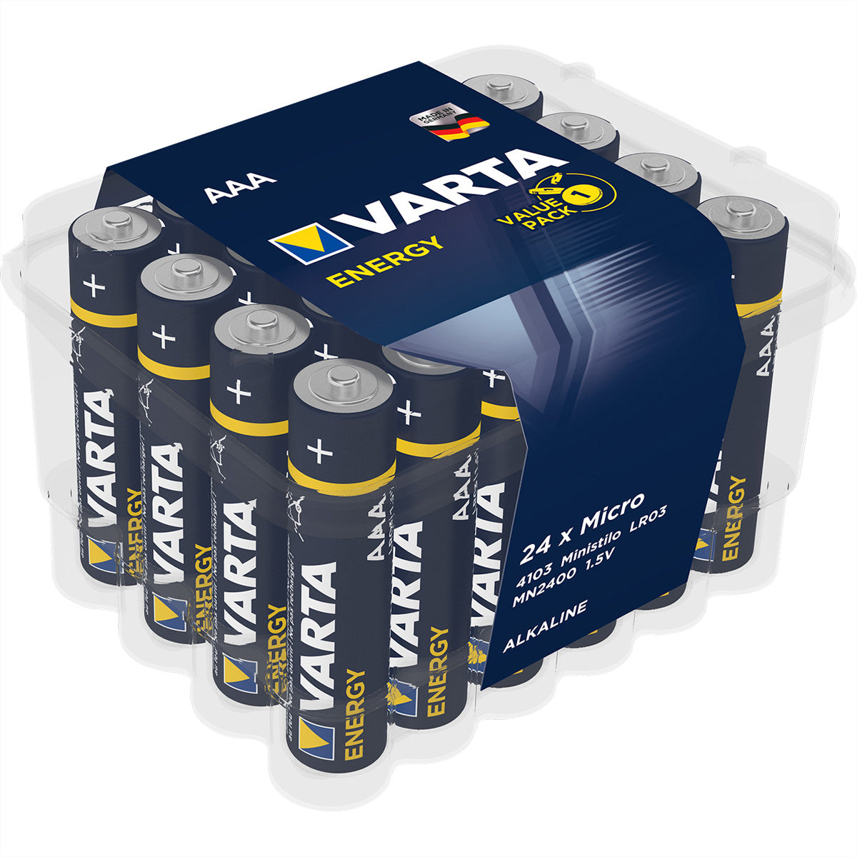 Varta AAA Batterien, Alkaline, 1,5 V – 24 Stk.