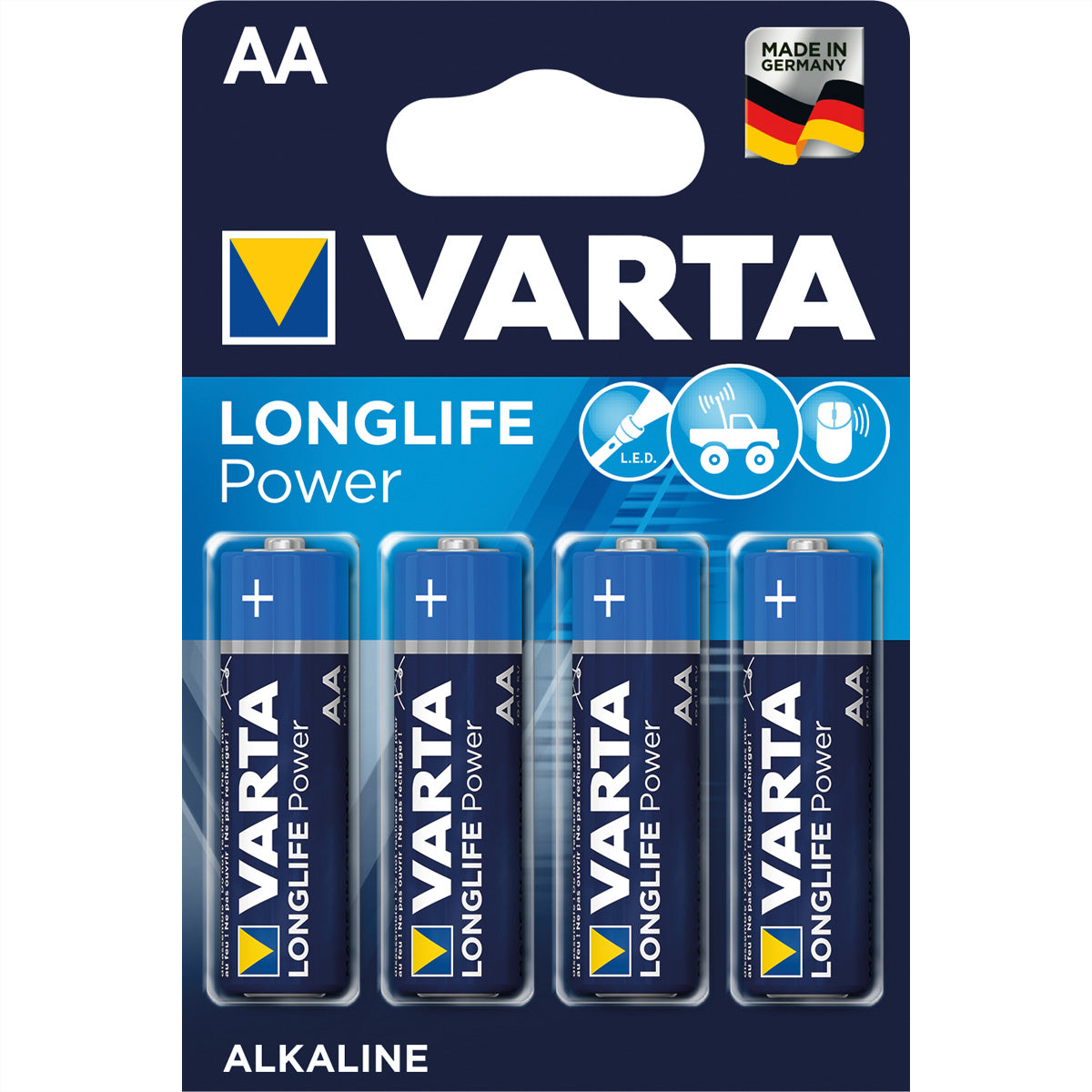 Varta AA Batterien – Alkaline, 1,5 V – 4 Stk.