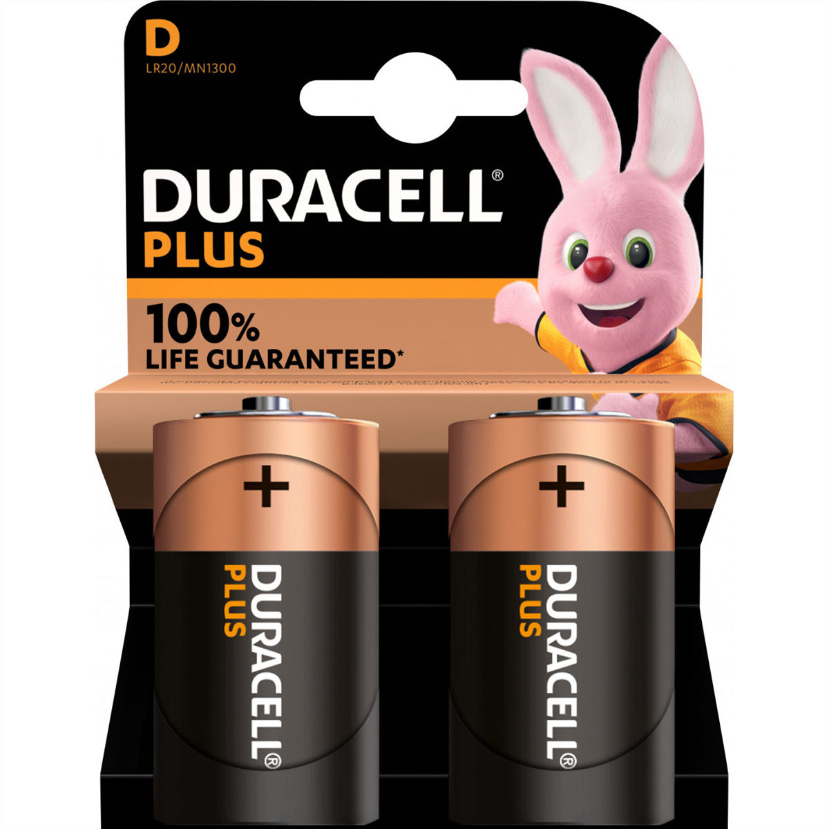 Duracell D Batterien, Alkaline, 1,5 V – 2 Stk.