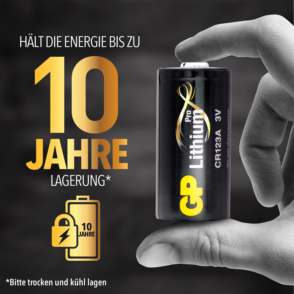 GP Batteries CR123A Batterien, Lithium, 3 V – 2 Stk.