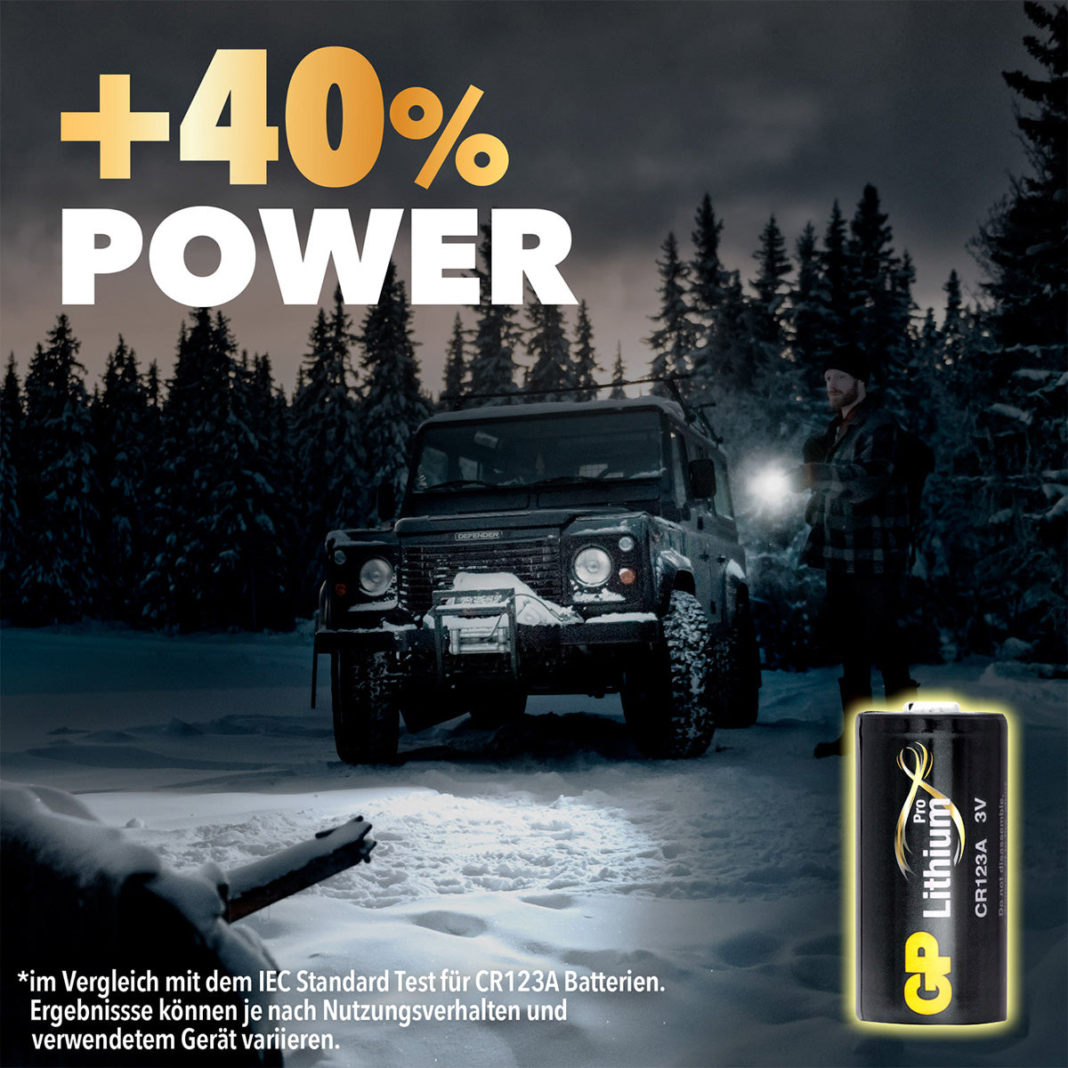 GP Batteries CR123A Batterien, Lithium, 3 V – 2 Stk.