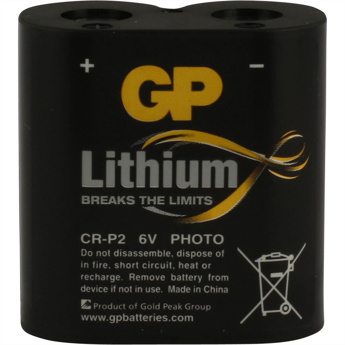 GP Batteries CRP2 Batterie, Lithium, 6 V – 1 Stk.