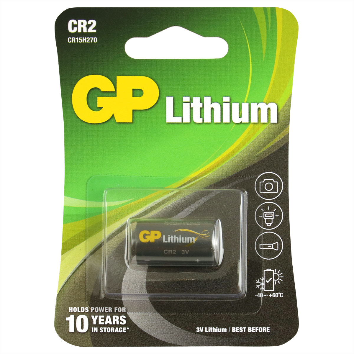 GP Batteries CR2 Batterie, Lithium, 3 V – 1 Stk.