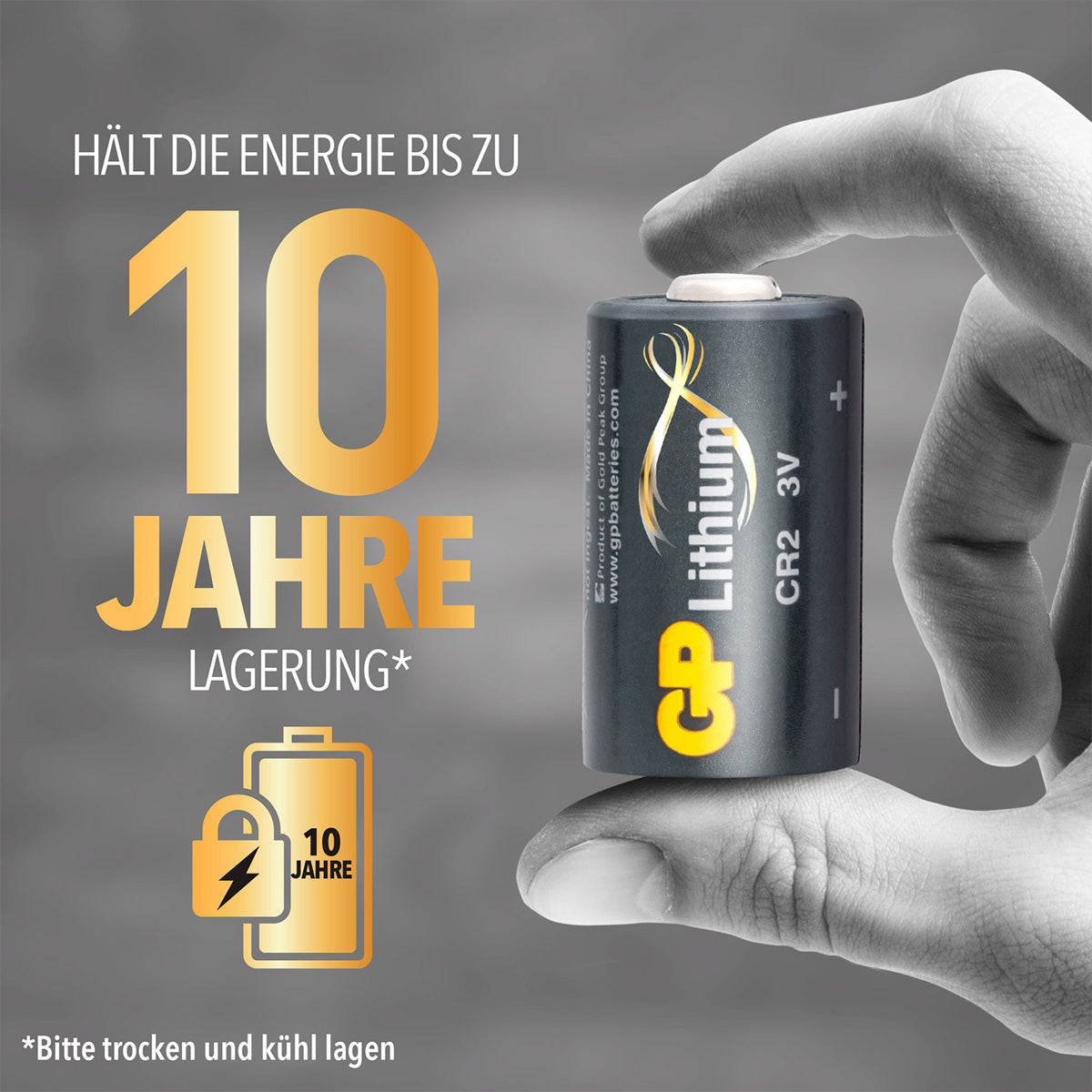 GP Batteries CR2 Batterie, Lithium, 3 V – 1 Stk.