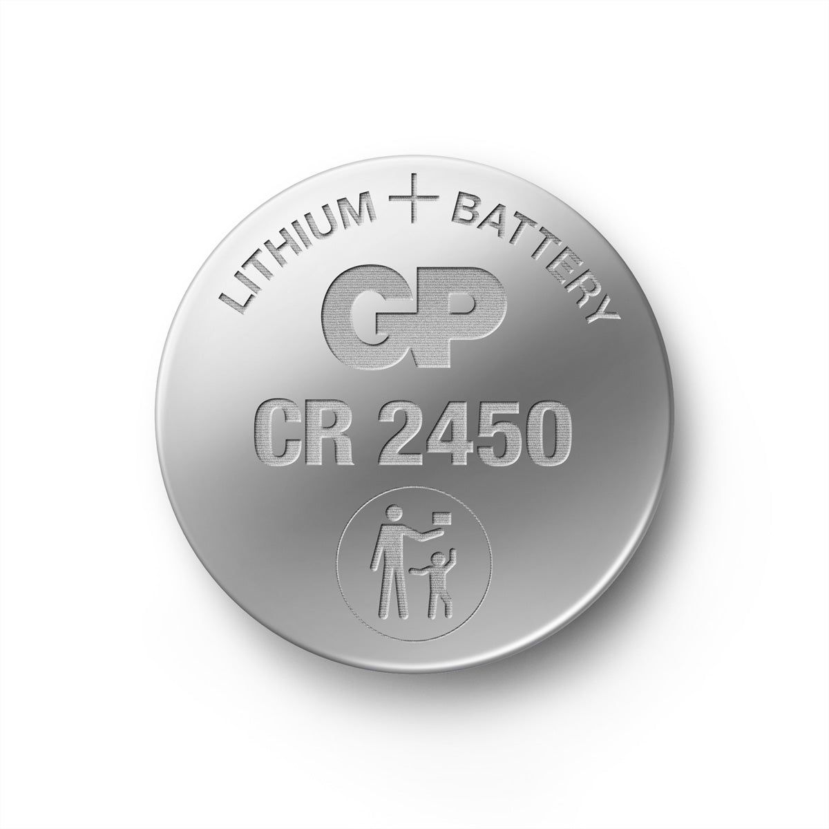 GP Batteries Knopfzellen CR2450, Lithium, 3 V – 5 Stk.