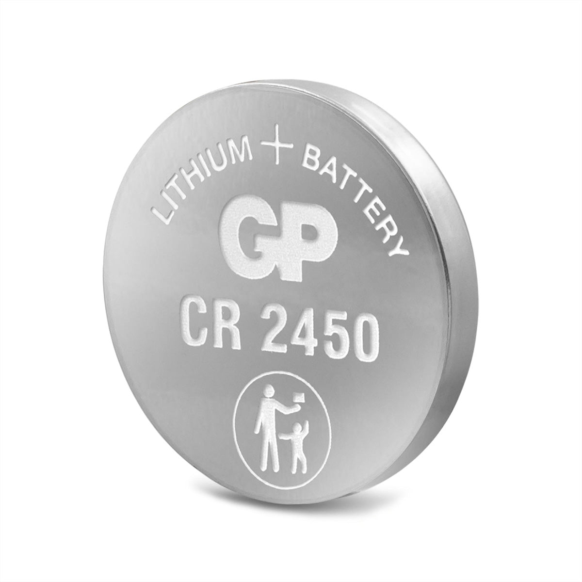 GP Batteries Knopfzellen CR2450, Lithium, 3 V – 5 Stk.