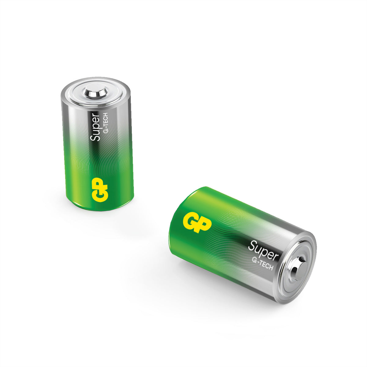 GP Batteries D Batterien – Alkaline, 1,5 V – 2 Stk.