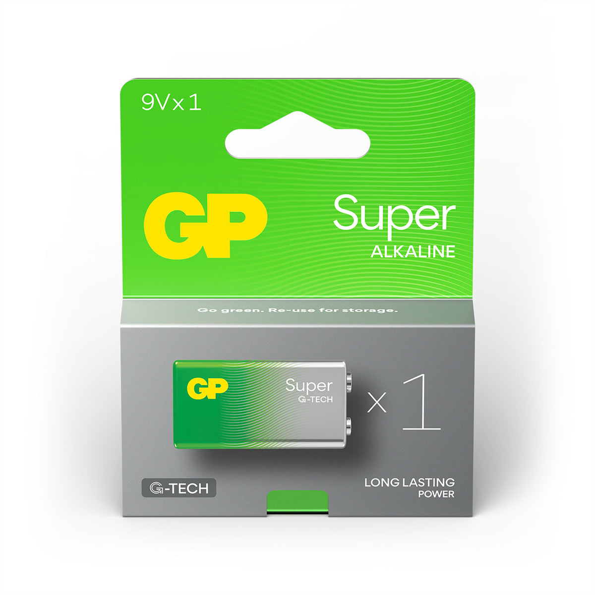 GP Batteries 9V Batterie, Alkaline – 1 Stk.