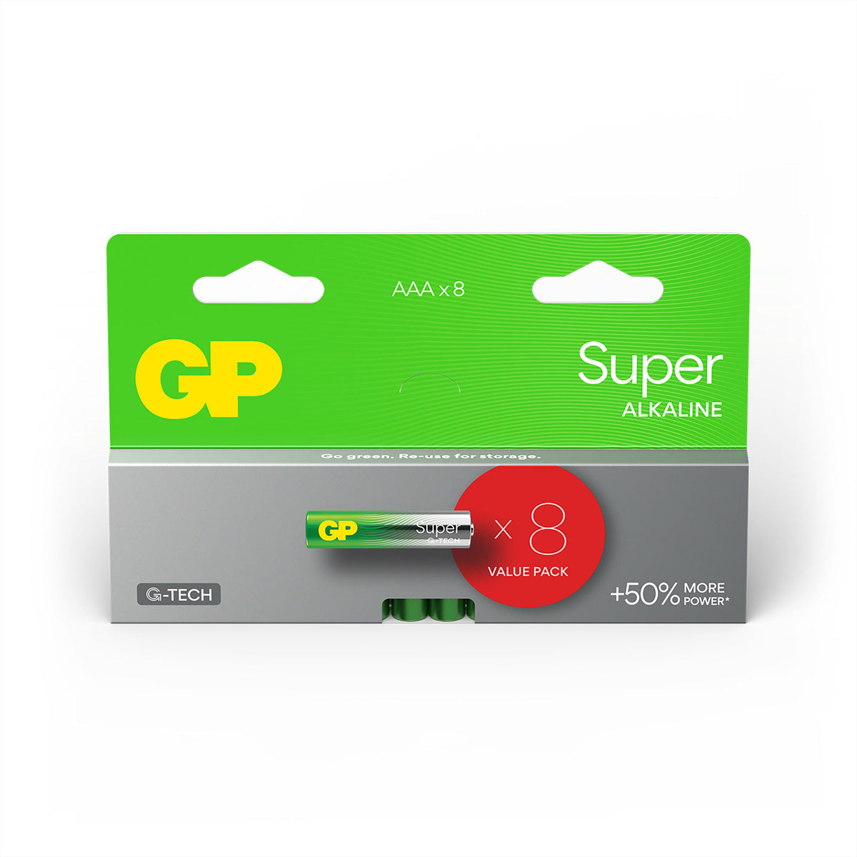 GP Batteries AAA Batterien, Alkaline, 1,5 V – 8 Stk.