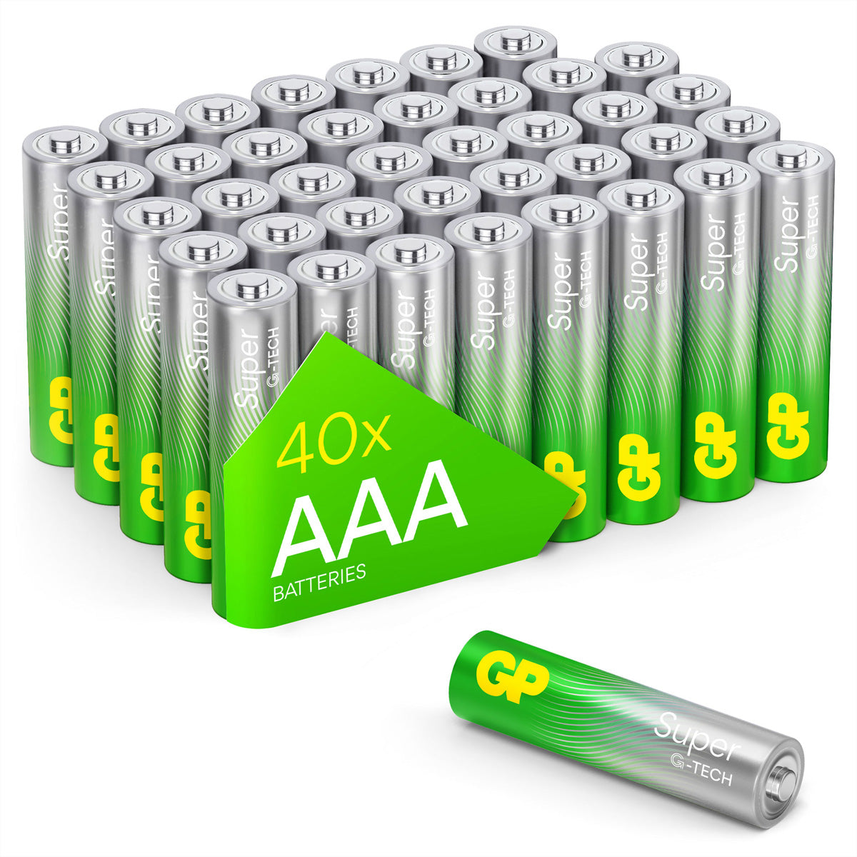 GP Batteries AAA Batterien, Alkaline, 1,5 V – 40 Stk.