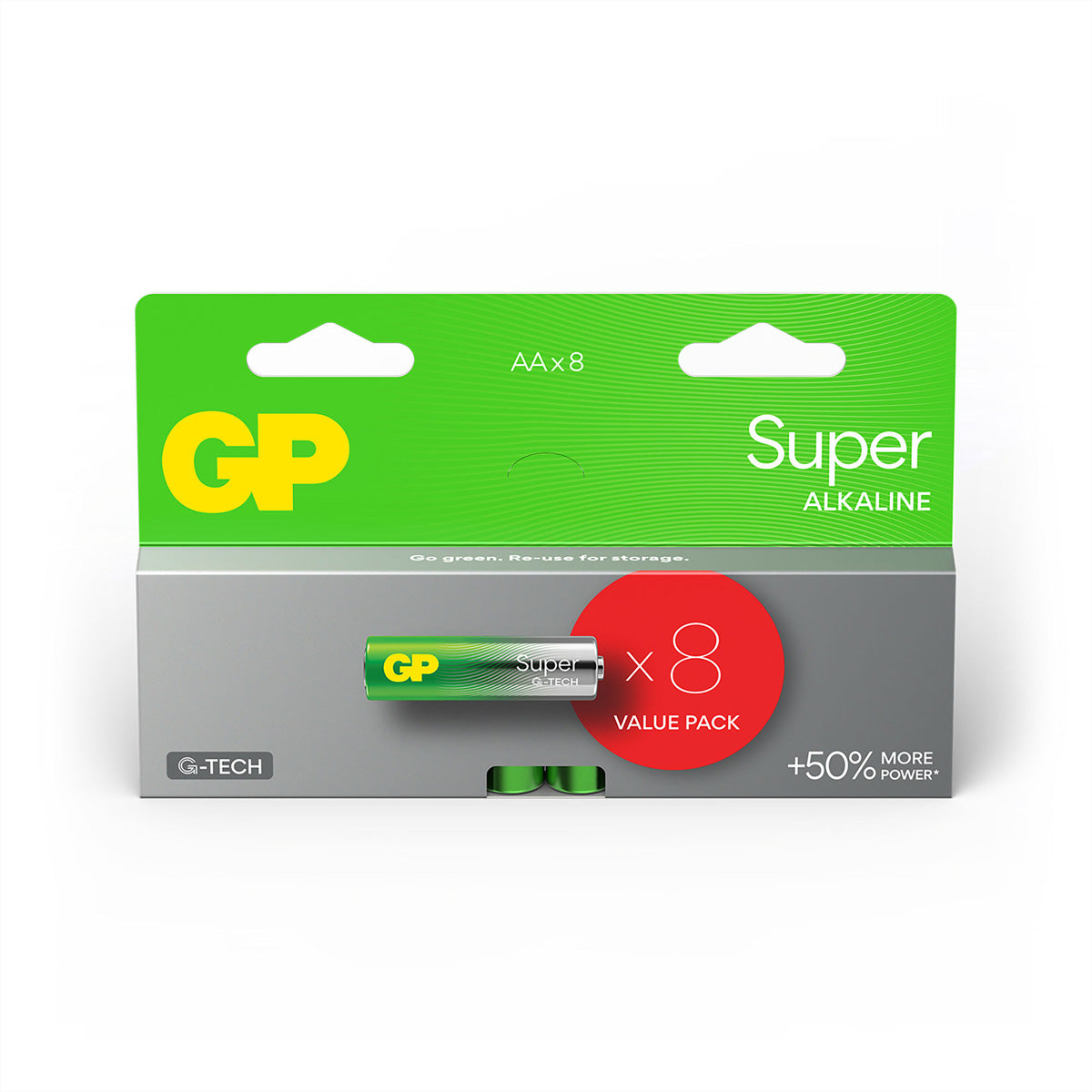 GP Batteries AA Batterien, Alkaline, 1,5 V – 8 Stk.