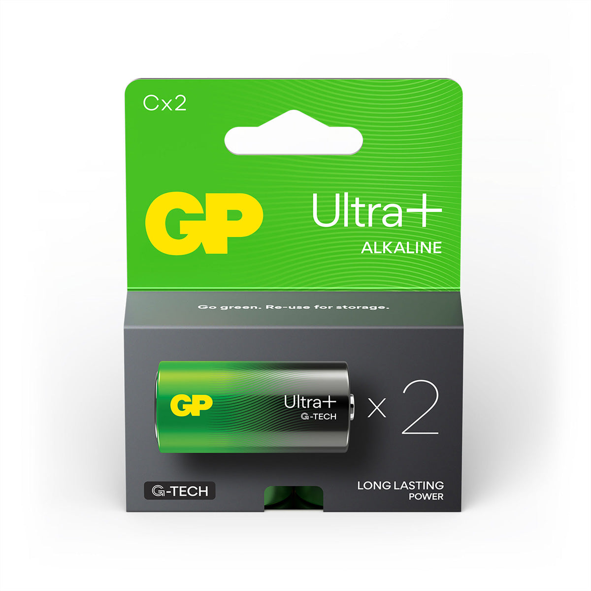 GP Batteries Batterien C, Alkaline, 1,5 V – 2 Stk.