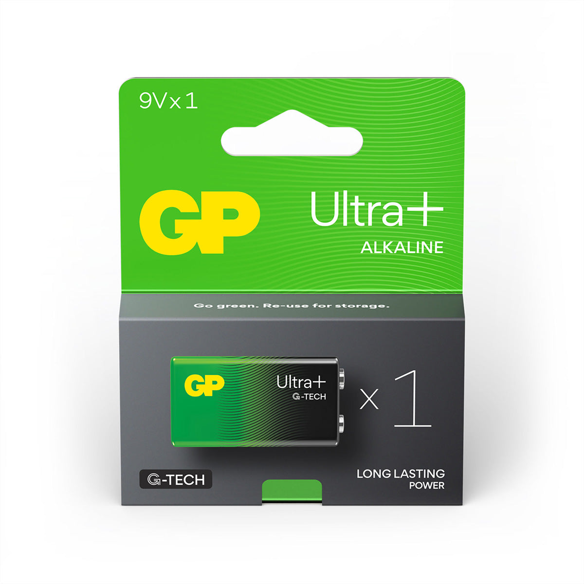 GP Batteries 9V Batterie, Alkaline, 1,5 V – 1 Stk.