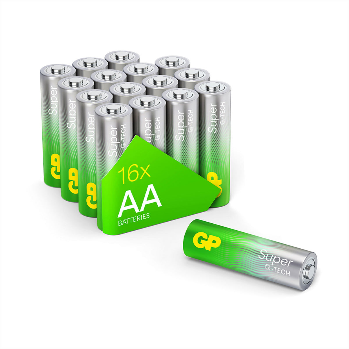 GP Batteries AA Batterien, Alkaline, 1,5 V – 16 Stk.