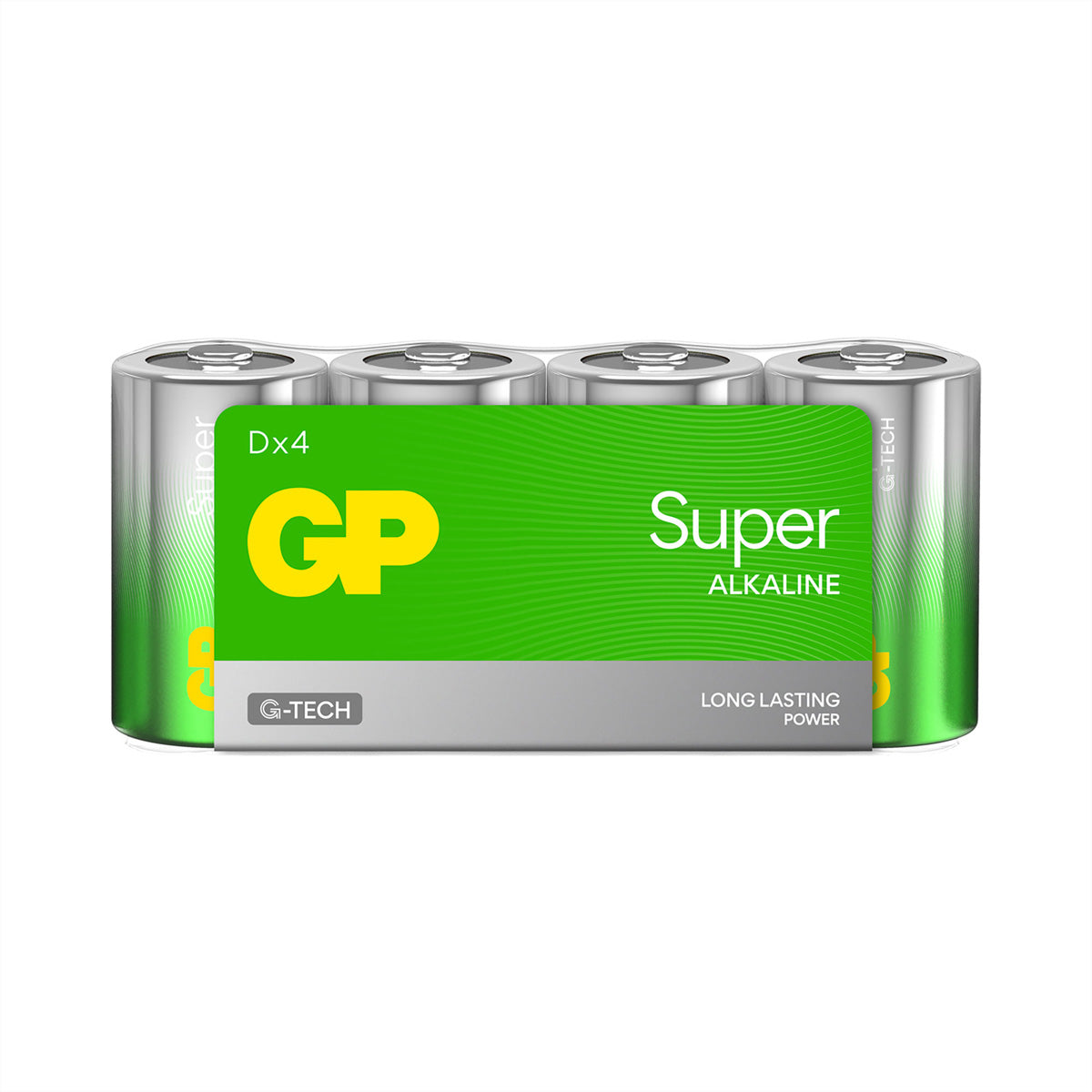 GP Batteries D Batterien, Alkaline, 1,5 V – 4 Stk.