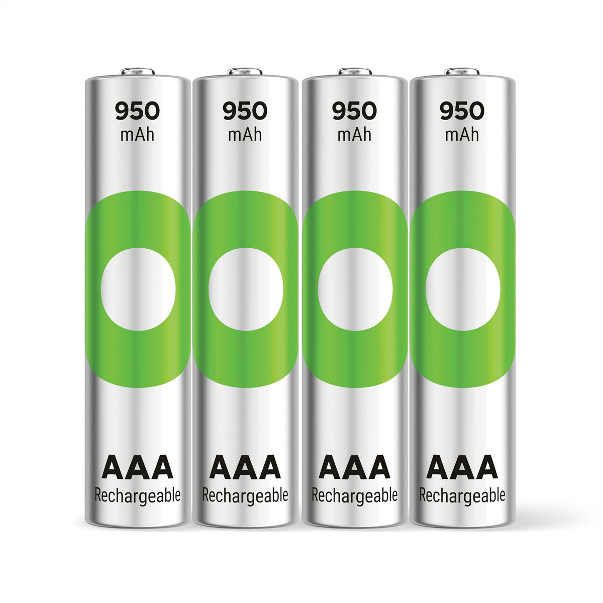 GP Batteries AAA Akkus, NiMH, 950 mAh, 1,2 V – 4 Stk.