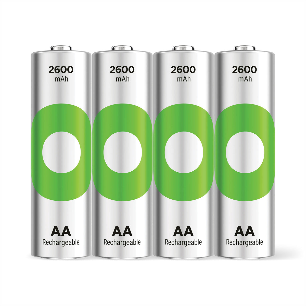 GP Batteries AA Akkus, NiMH, 2600 mAh, 1,2 V – 4 Stk.