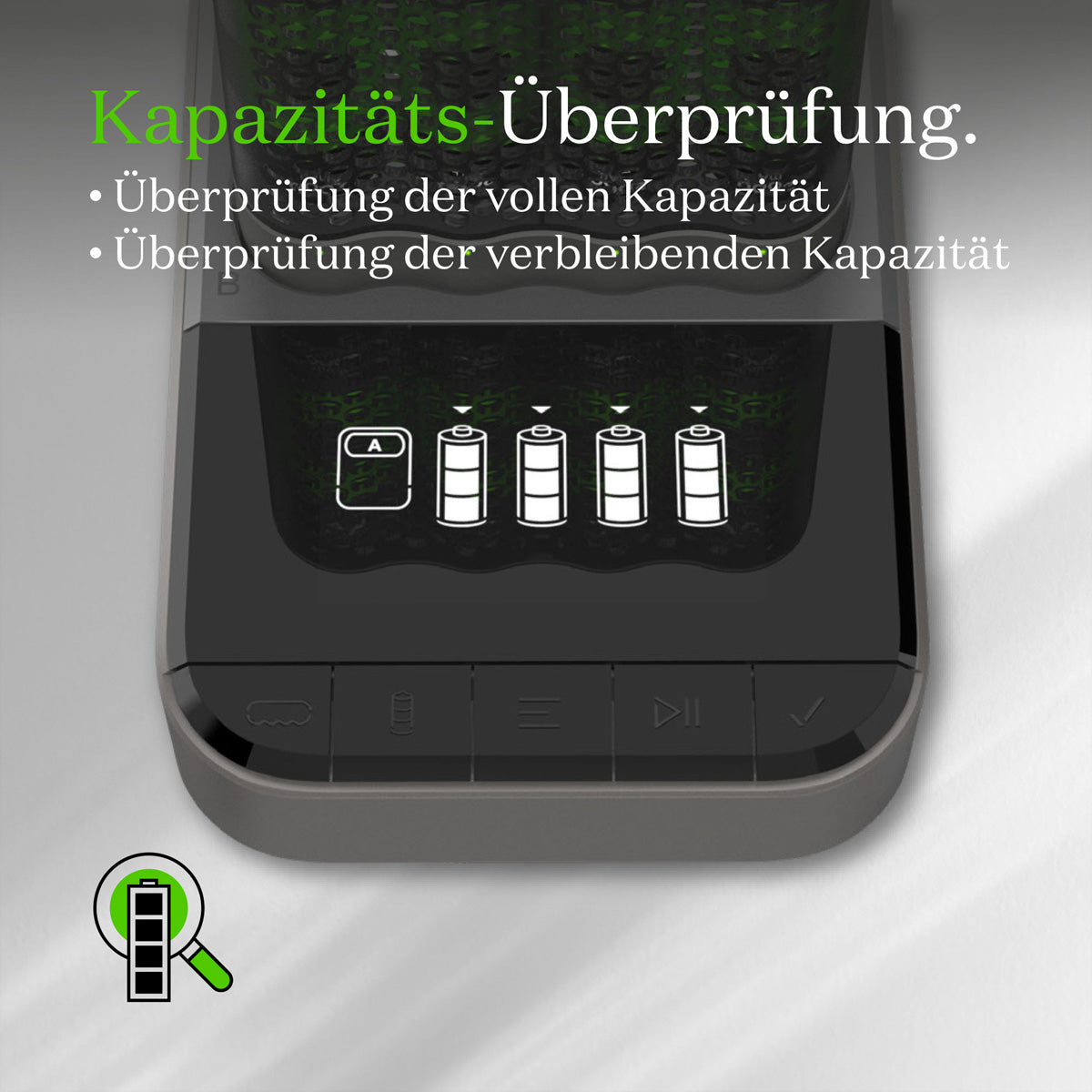 GP Batteries P461 Batterieladegerät 4× – für AA, AAA – inkl. 4× AA 2000 mAh – USB – grün