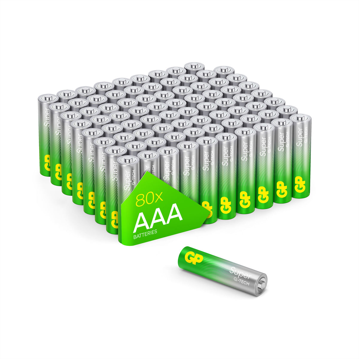 GP Batteries AAA Batterien – Alkaline, 1,5 V – 80 Stk.